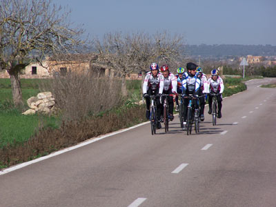 Spanien Balearen Rennfahrer