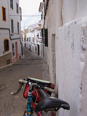 Spanien Balearen Gasse auf menorca