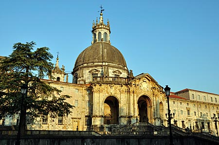 Sancti Ignatii Basilica in Loyola, erbaut 1738 zu Ehren des Heiligen Ignatius und Begründer des Jesuitenordens, Azpetia, Baskenland, Spanien