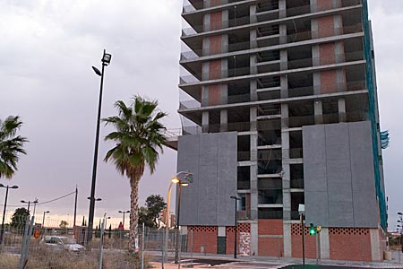 Wirtschaftskrise in Spanien: leerstehende Neubauten in Valencia
