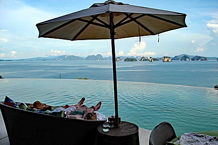 Südthailand - Hotel Six Senses auf der Insel Yao Noi - Blick auf die Phang Nga-Bucht