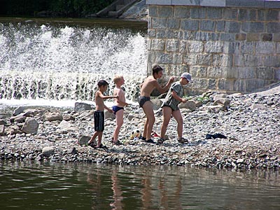 Tschechien Böhmen fluss Radbuza