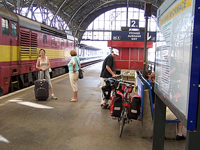 Tschechien Böhmen Prager Bahnhof