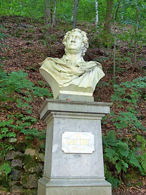 Tschechien - Spruch von Goethe auf einer Tafel in Karlsbad