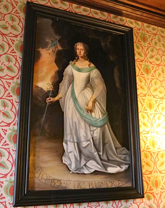 Südböhmen in Tschechien - Portrait von Perchta von Rosenberg im weißen Kleid