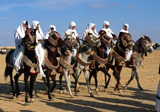 Tunesien / algerische  Reitergruppe