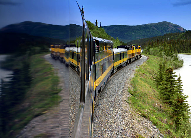 Alaska - Denali Star Train entlang des Chulitna