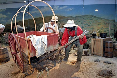 Oregon - Anschaulichen Geschichtsunterricht bietet das moderne Trail-Museum bei Baker City