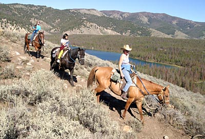 Oregon - Reitausflug am Little Redfish Lake