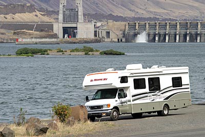 Oregon - RV-Stellplätze am Ufer des Columbia Rivers