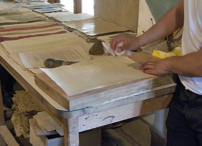 Usbekistan - Samarkand - In der Seidenpapiermanufaktur