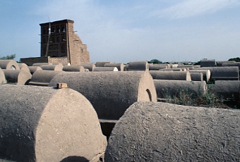 Usbekistan Seidenstraße Friedhof in Khorezme