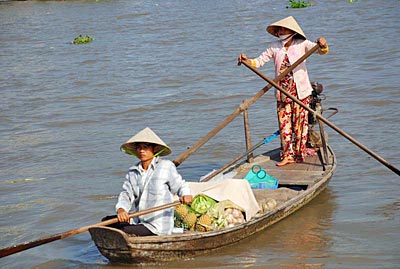 Vietnam - Kleinhändler auf dem Mekong